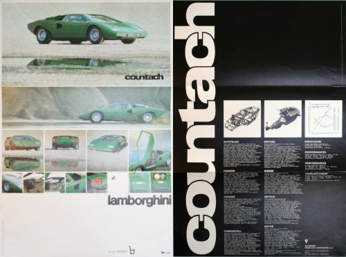 Lamborghini Countach LP400 brochure